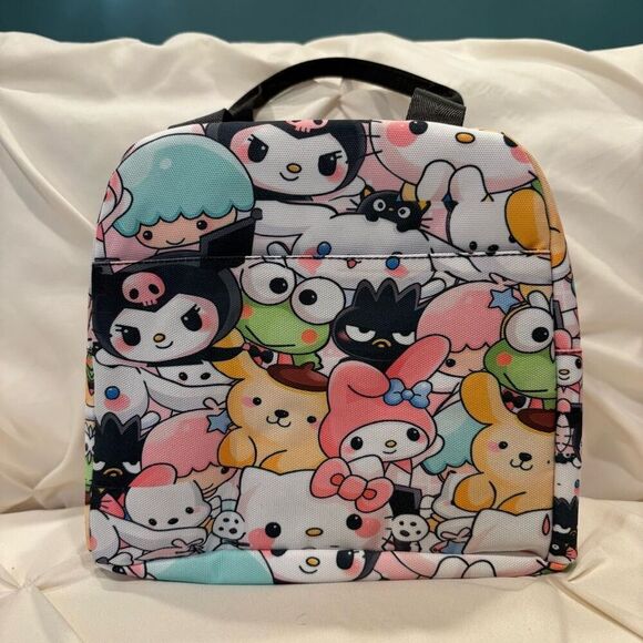 Sanrio Hello Kitty Characters Aluminum Insulated Cooler Bag Lunch Bag Sack NWT - Picture 1 of 7